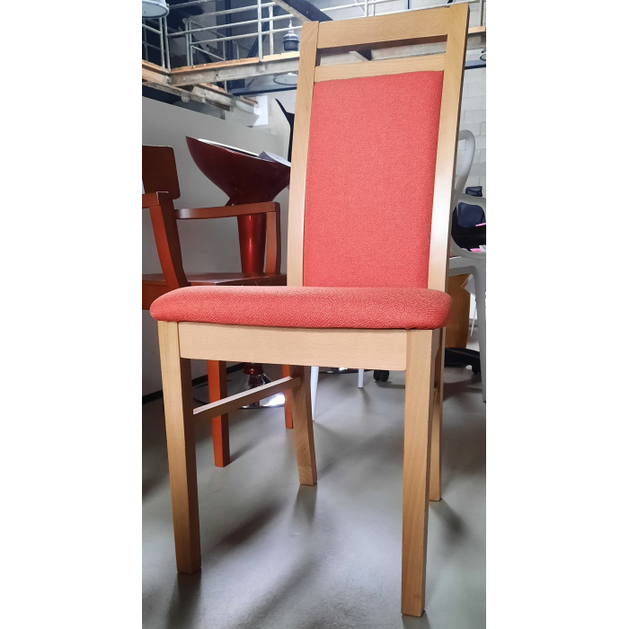 jídelní židle ZEFRI oranžová/buk, vzorkový kus v ROŽNOVĚ p.R.